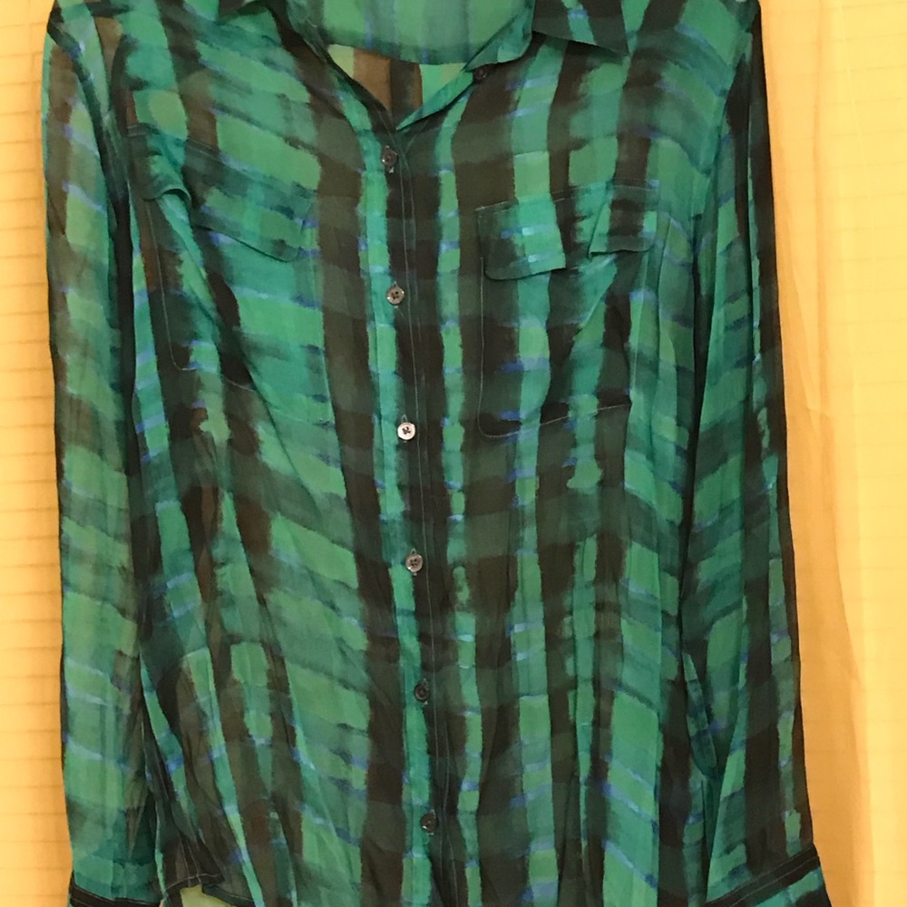 EQUIPMENT SHEER SILK BLOUSE